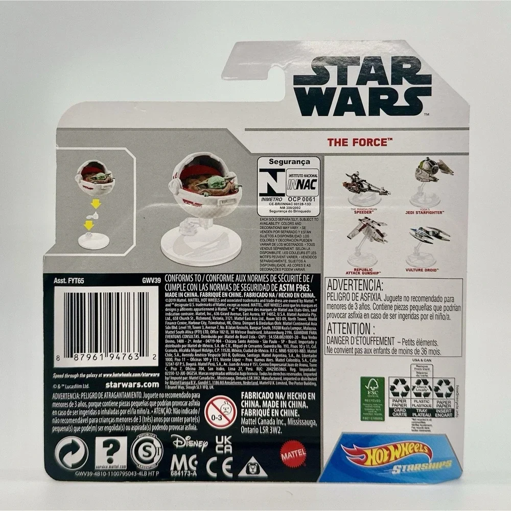 Hot Wheels Star Wars Starships Lot Razor Crest Falcon Grogu Vader TIE AT-ST NIB